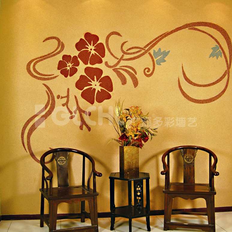 中式公共場(chǎng)所墻藝